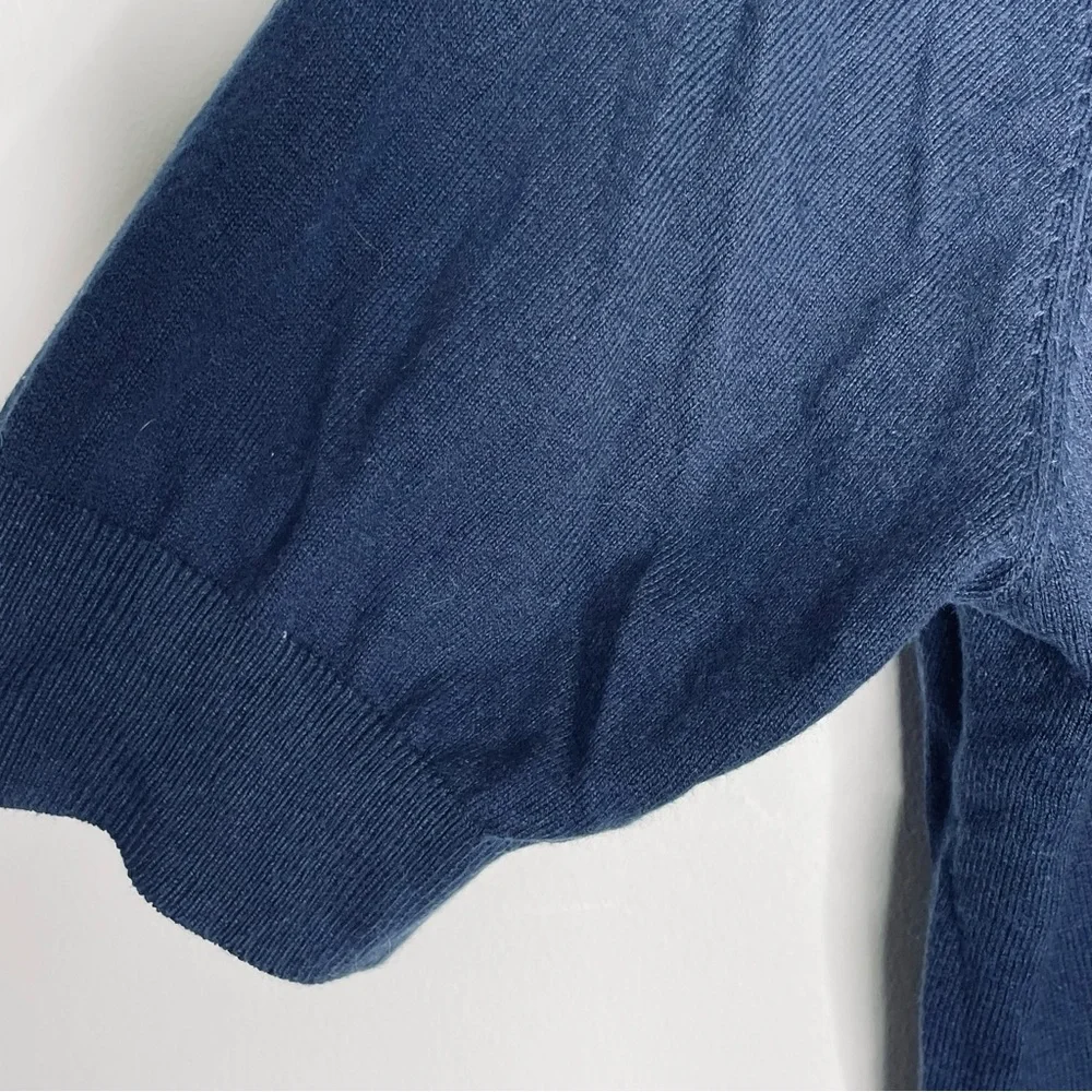 Laura Scott dark blue short sleeve open front cardigan sweater Size XL - Picture 8 of 11